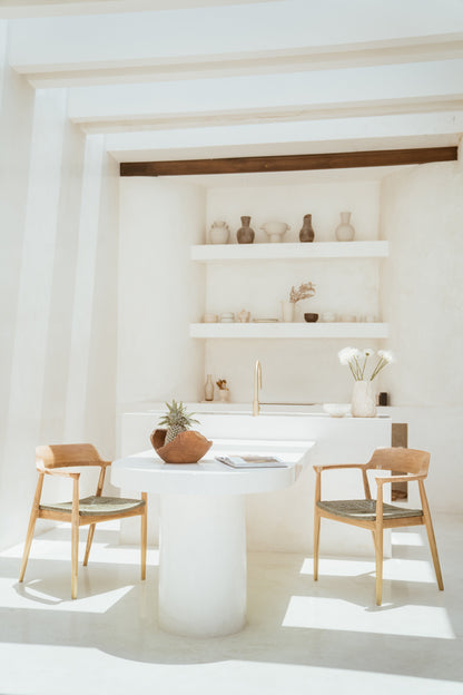 Sedia da pranzo in teak per interni ed esterni Wulan