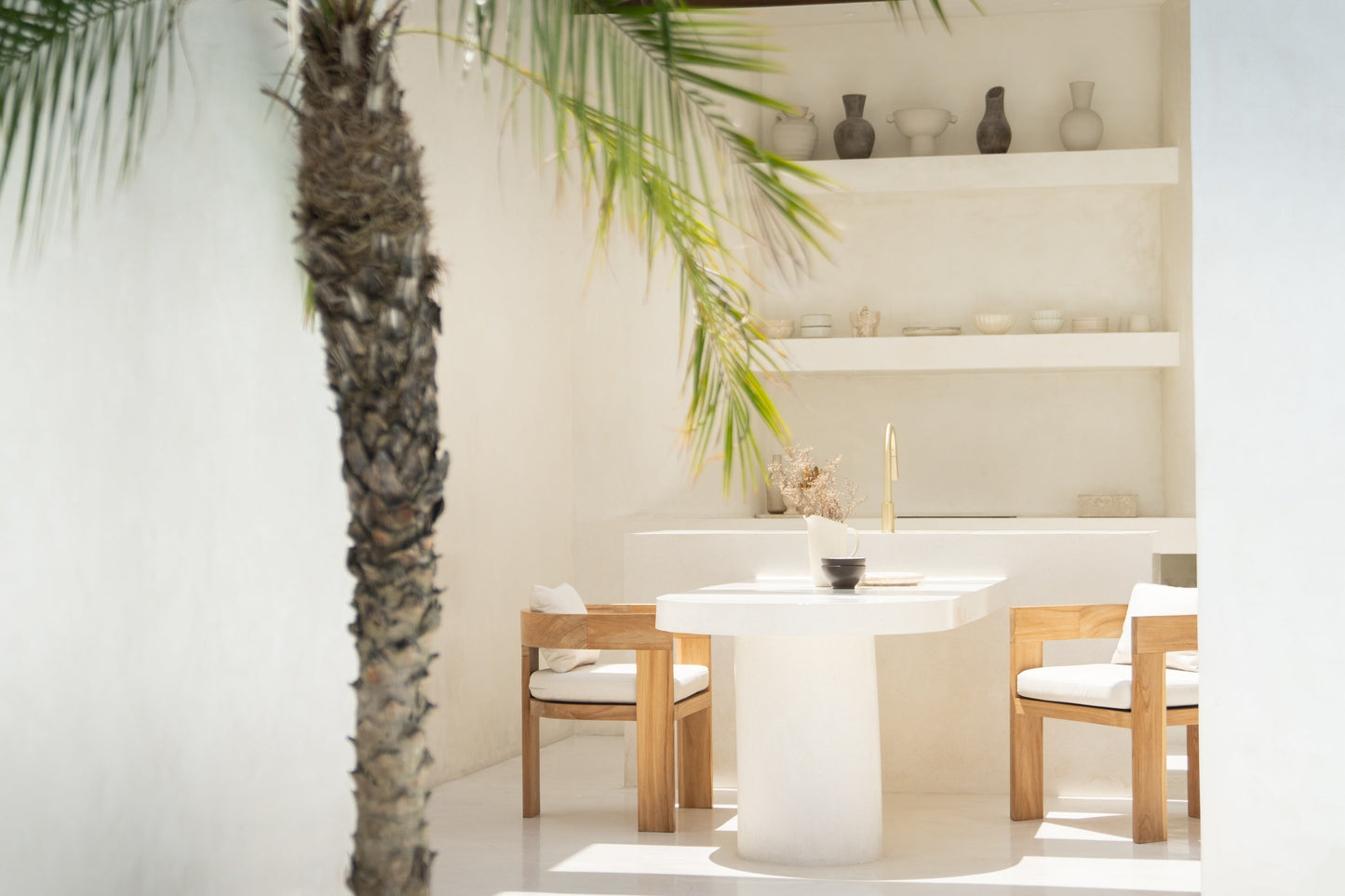 Sedia da pranzo Nova per interni ed esterni in teak