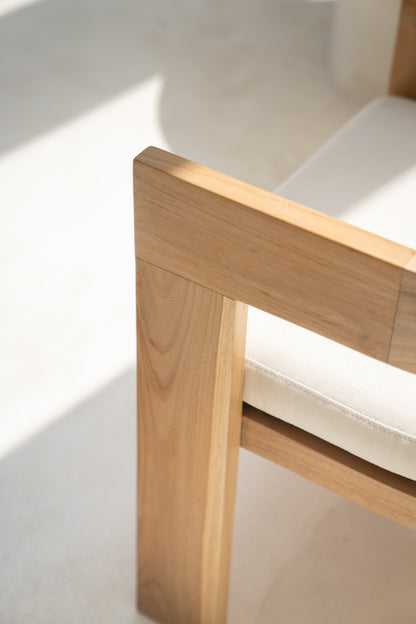 Sedia da pranzo Nova per interni ed esterni in teak