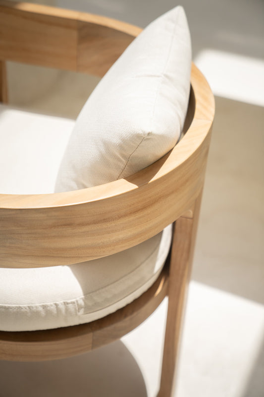 Sedia da pranzo Nova per interni ed esterni in teak