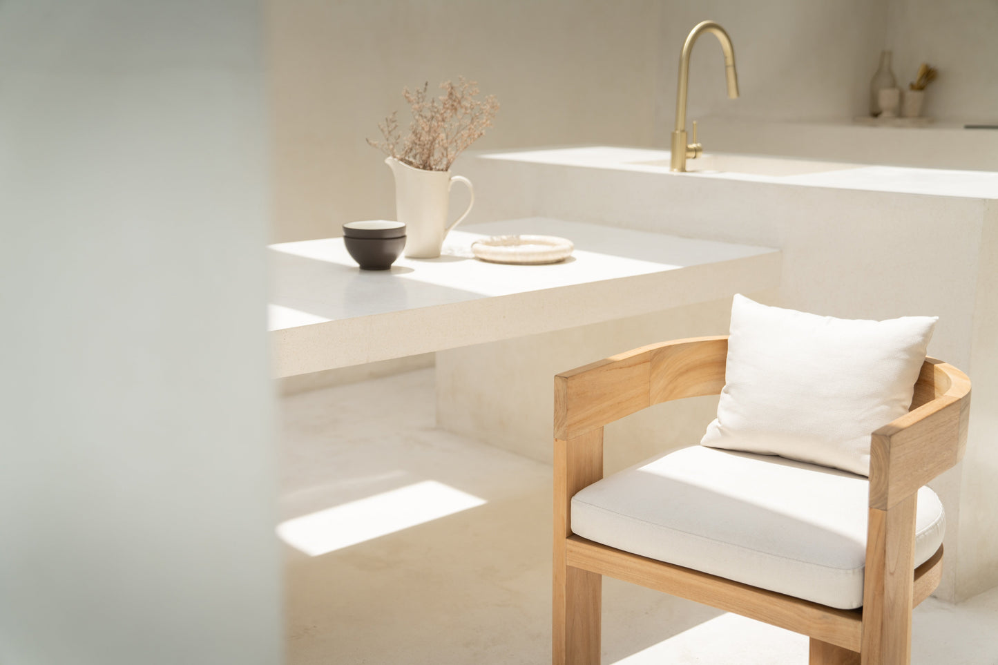 Sedia da pranzo Nova per interni ed esterni in teak