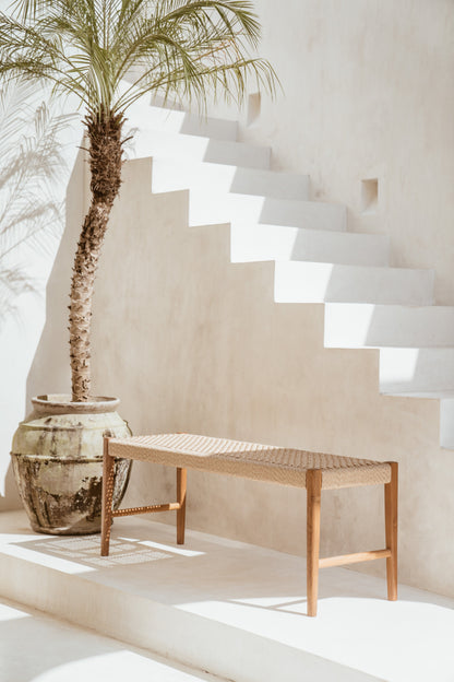 Panca in teak per interni ed esterni Dahlia