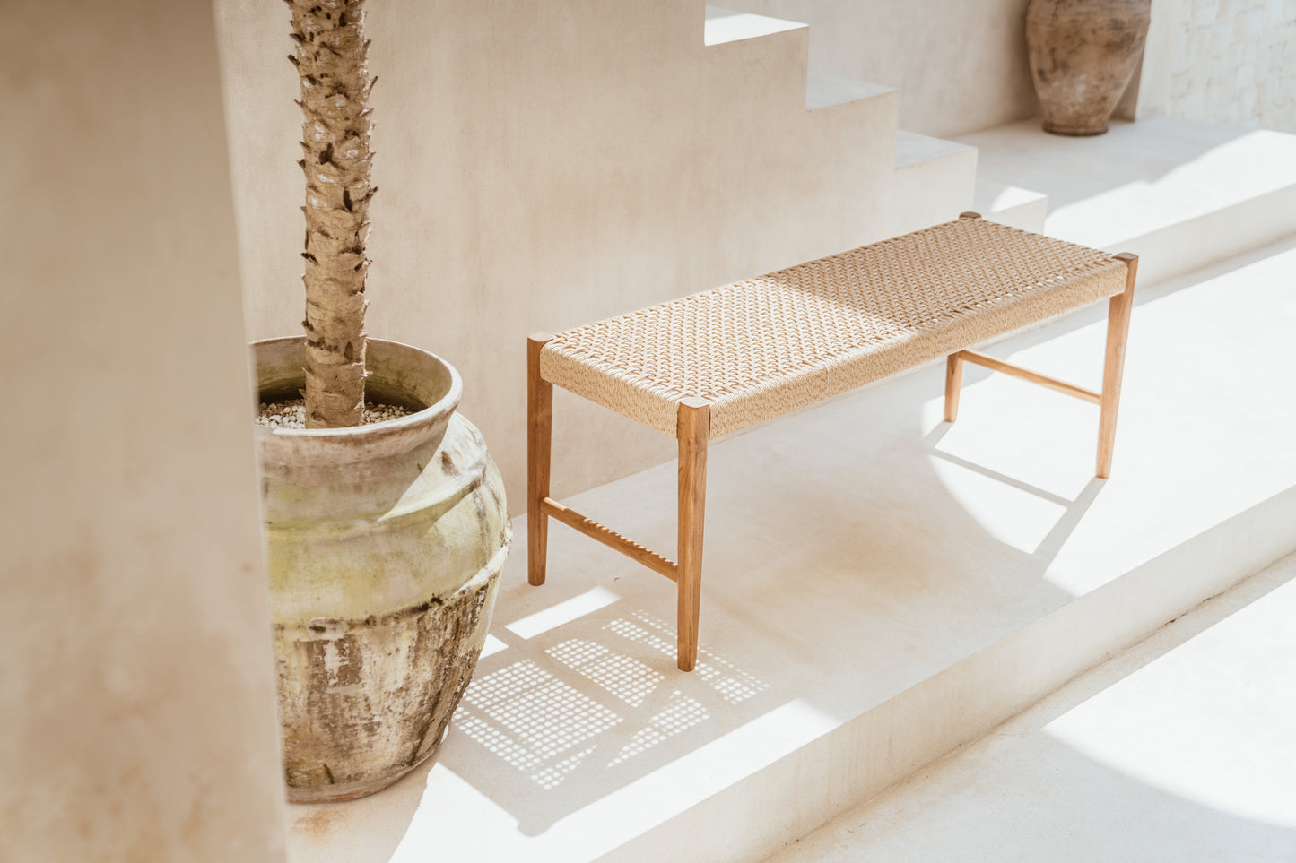 Panca in teak per interni ed esterni Dahlia