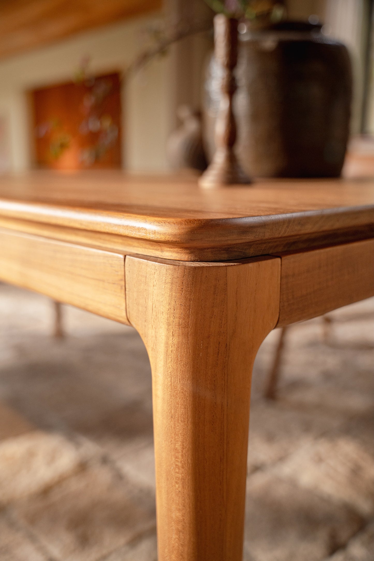 Tavolo da pranzo rettangolare in teak Kamal 