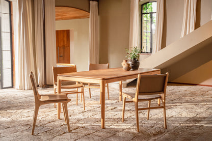 Tavolo da pranzo rettangolare in teak Kamal 