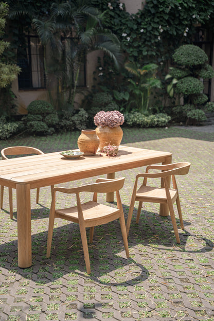 Tavolo da pranzo in teak per esterni Nala