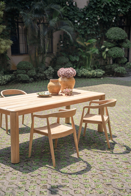 Tavolo da pranzo in teak per esterni Nala