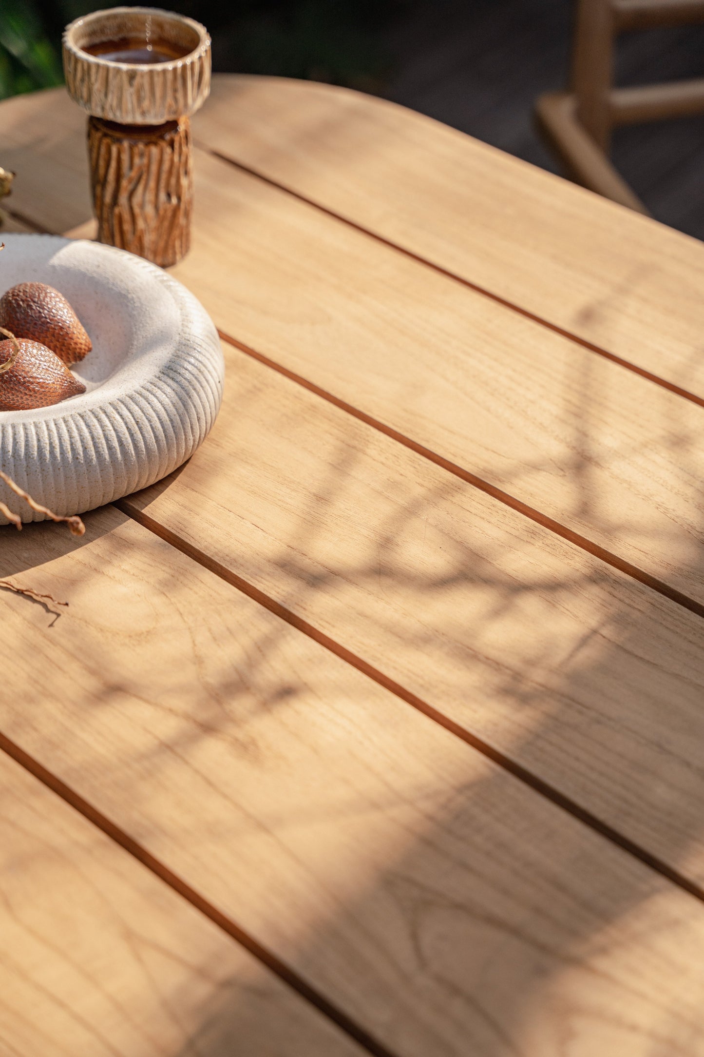 Tavolo da pranzo quadrato in teak per esterni Darma