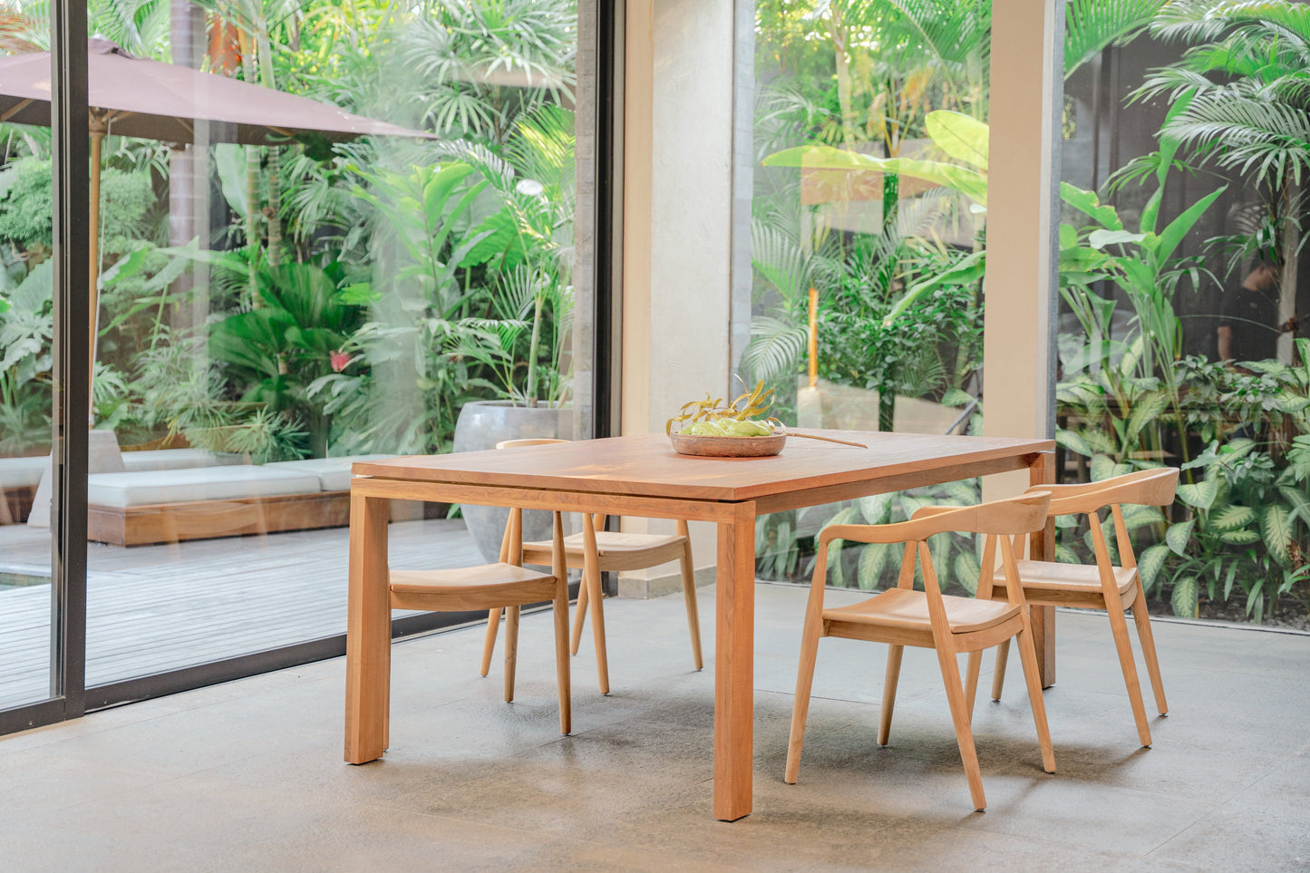Tavolo da pranzo rettangolare in teak Hara