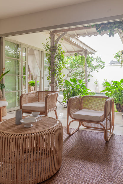 Tavolino da caffè in rattan Saba