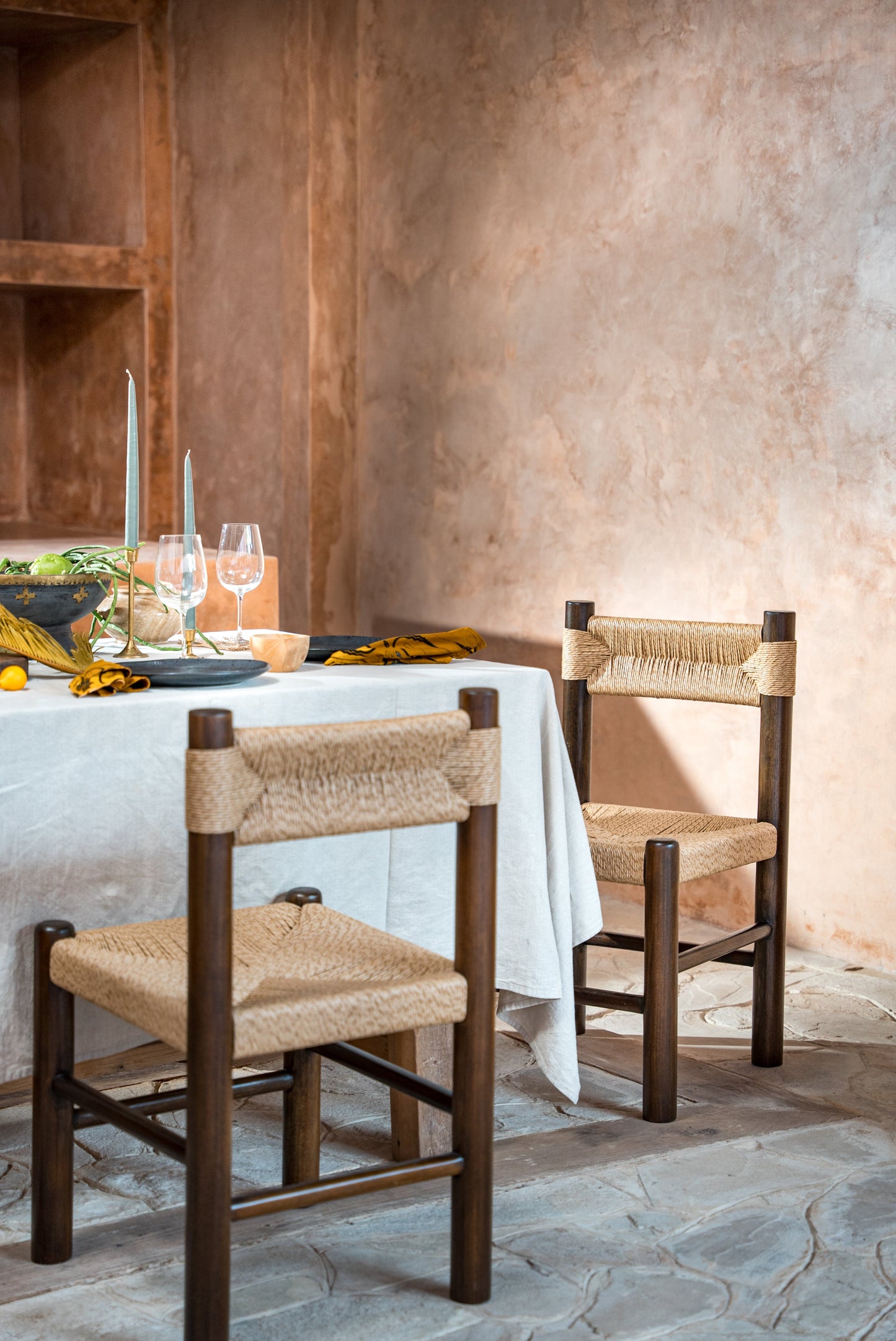 Sedia da pranzo Indie per interni ed esterni in teak
