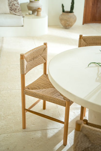 Sedia da pranzo in teak per interni ed esterni June