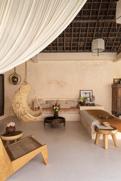 Sedia sospesa in rattan Mawi